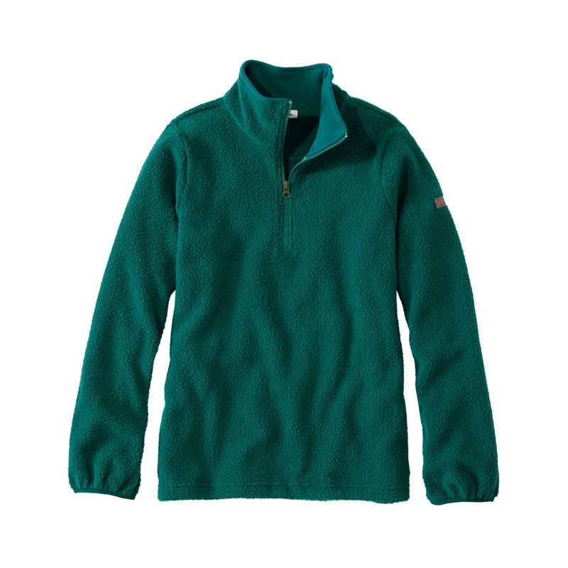 米国フィット・プチ コージー・コテージ・フリース、クォータージップ