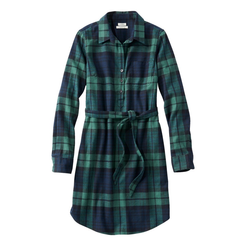 ジャパン・フィット スコッチ・プラッド・フランネル・チュニック・ドレス
