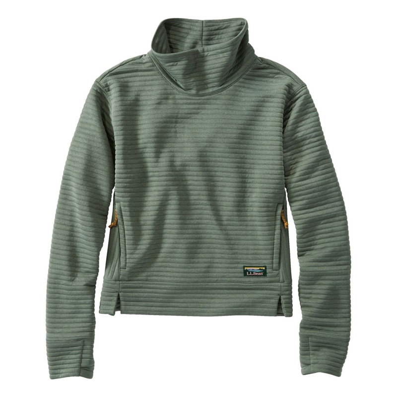 米国フィット・レギュラー エアーライト・ニット・プルオーバー、ファネルネック