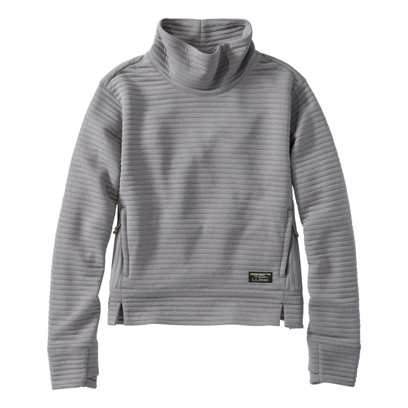 米国フィット・レギュラー エアーライト・ニット・プルオーバー、ファネルネック