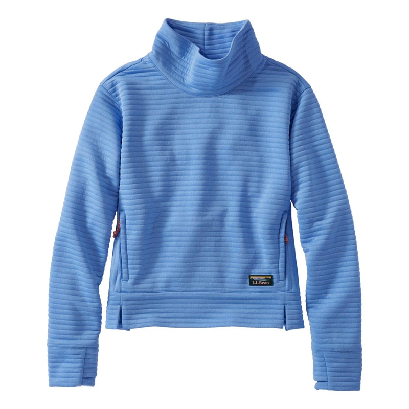 米国フィット・レギュラー エアーライト・ニット・プルオーバー、ファネルネック