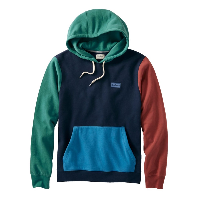 米国フィット・レギュラー エル・エル・ビーン 1912 スウェットシャツ、フーディ カラーブロック