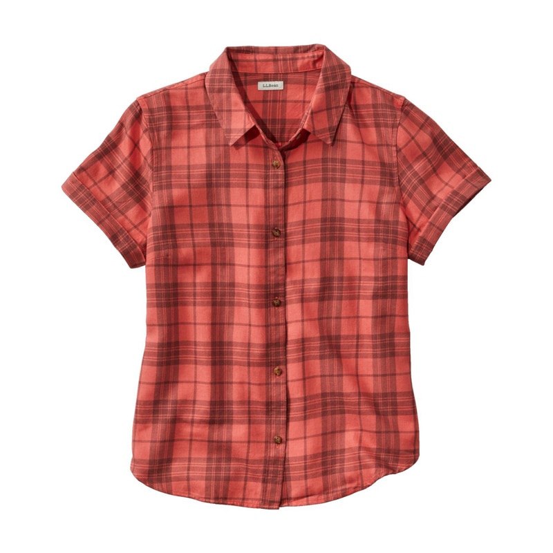 米国フィット・レギュラー フェザーソフト・ツイル・シャツ、半袖