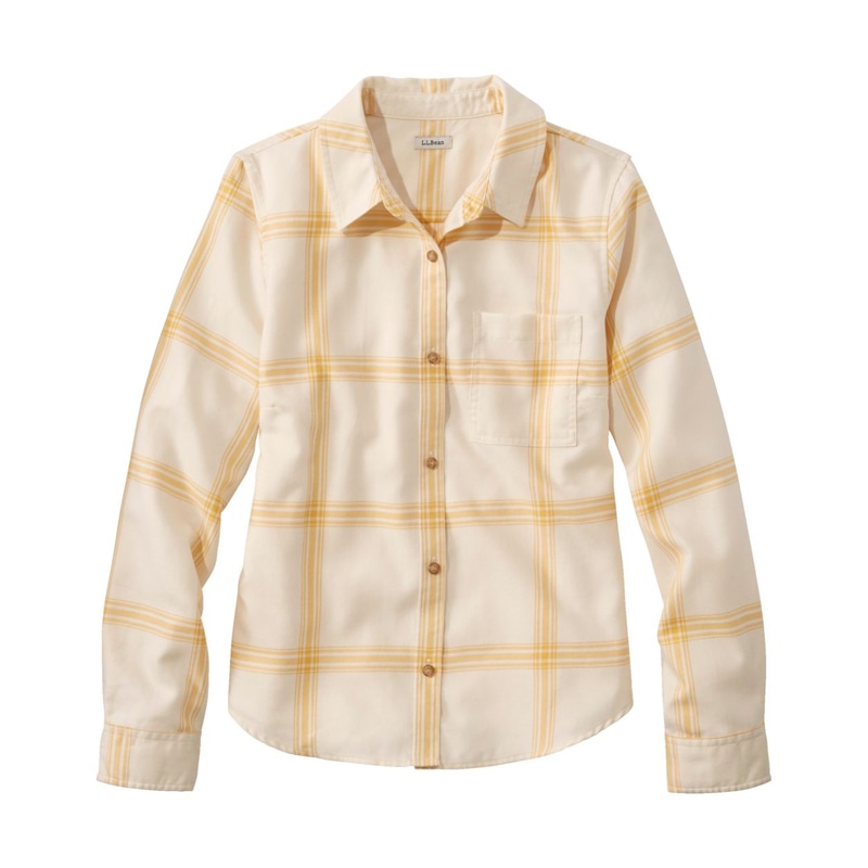 米国フィット・レギュラー フェザー・ソフト・ツイル・シャツ、長袖