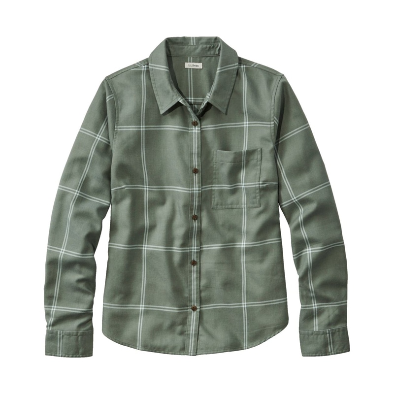 米国フィット・レギュラー フェザー・ソフト・ツイル・シャツ、長袖