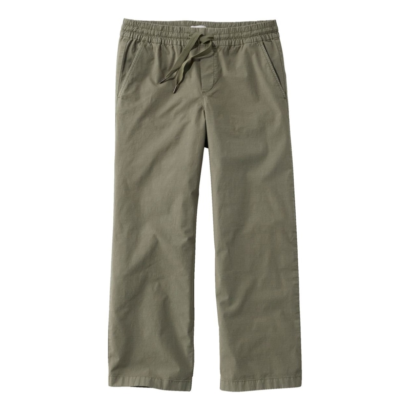 ジャパン・フィット ストレッチ・リップストップ・プルオン・パンツ、ワイドレッグ アンクル