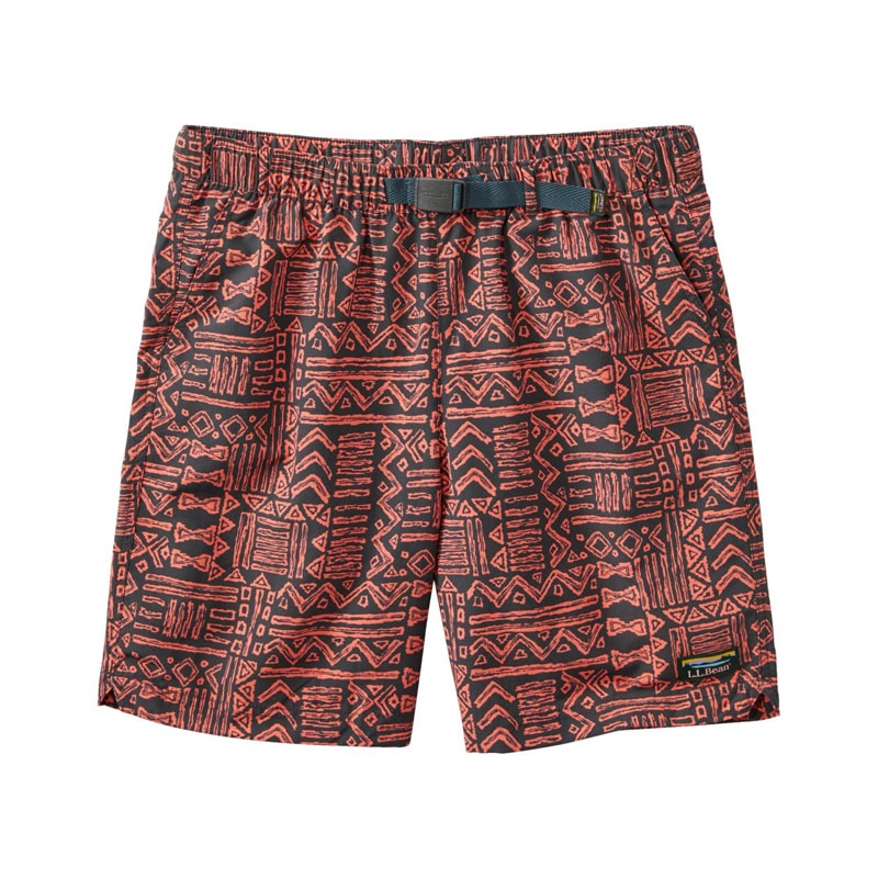 米国フィット・レギュラー スポーツ・ショーツ・ウィズ・サプレックス(R)ファブリック、ベルト付き　プリント