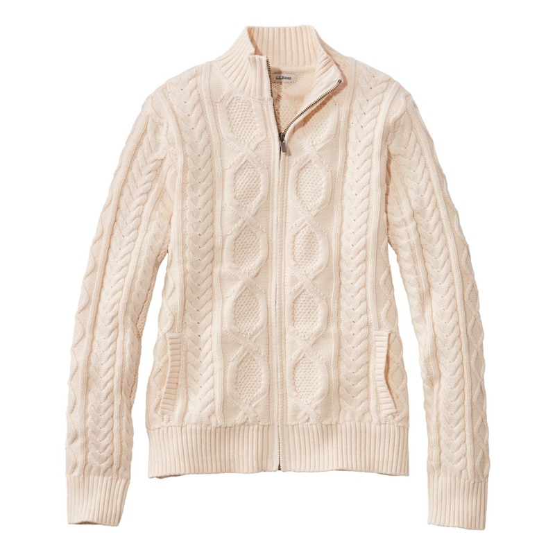 米国フィット・プチ ビーンズ・ヘリテージ・ソフト・コットン・フィッシャーマン・セーター、カーディガン