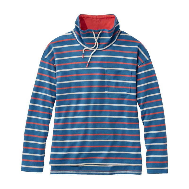 米国フィット・プチ ヘリテージ・マリナー・トップ、ファネルネック　ストライプ