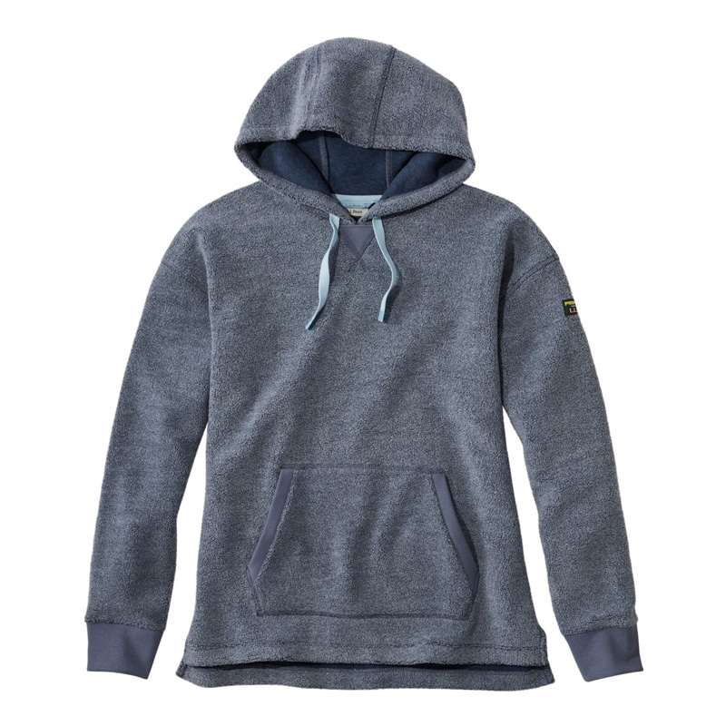 米国フィット・レギュラー タンブルド・シェルパ・フリース、フード・プルオーバー