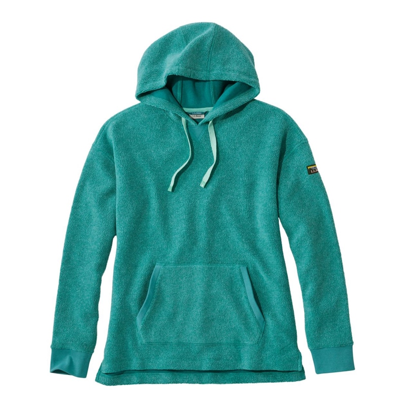 米国フィット・レギュラー タンブルド・シェルパ・フリース、フード・プルオーバー