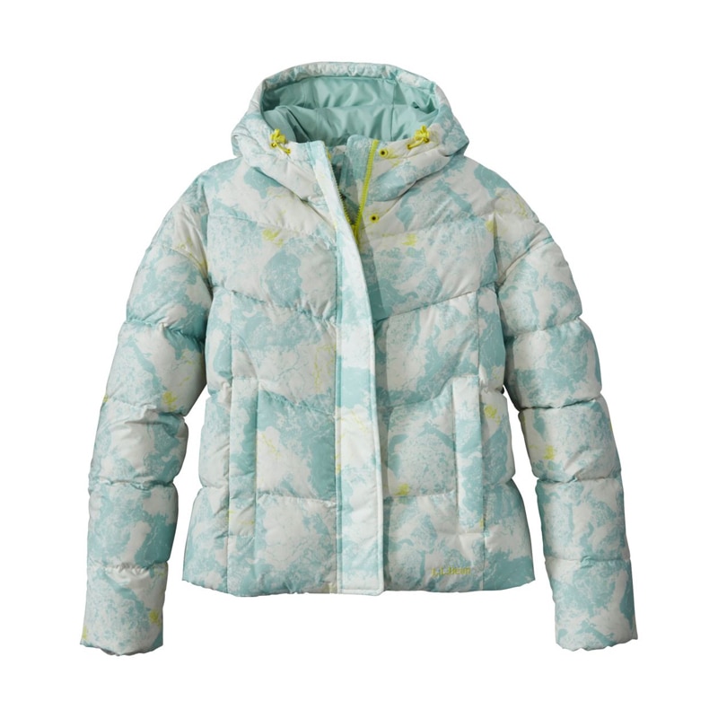 米国フィット・プチ ポッパム・パファー・ジャケット、プリント