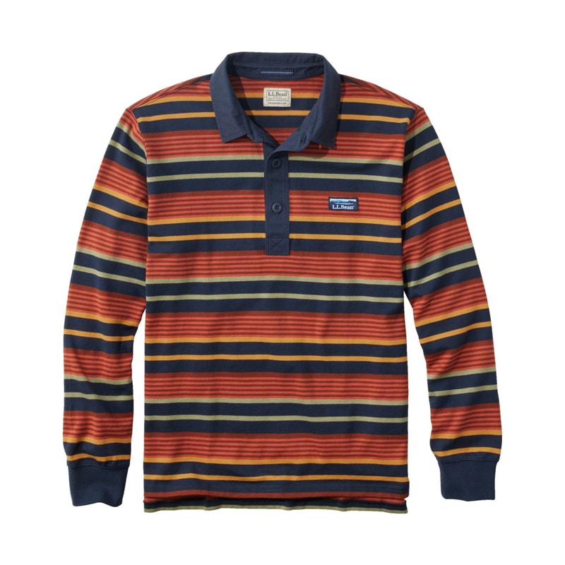 米国フィット・レギュラー ビンテージ・ソフト・ラグビー、ストライプ