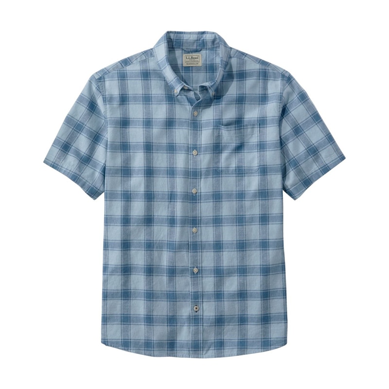 米国フィット・レギュラー バックヤード・バーベキュー・シャツ、トラディショナル・フィット　半袖　プラッド