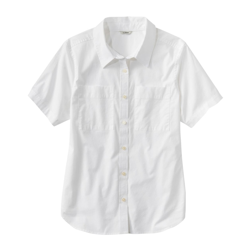 米国フィット・レギュラー エッセンシャル・コットン・ポプリン・シャツ、半袖