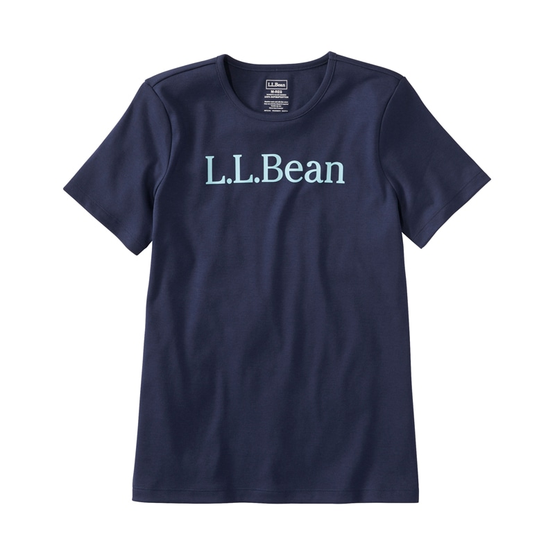 米国フィット・レギュラー ピマ・コットン・クルーネック・グラフィック・ティ