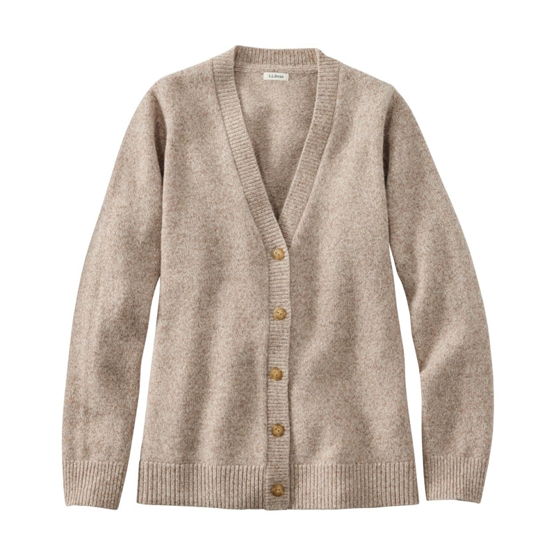 米国フィット・レギュラー ビーンズ・クラシック・ラグ・ウール・セーター、ボタンフロント・カーディガン