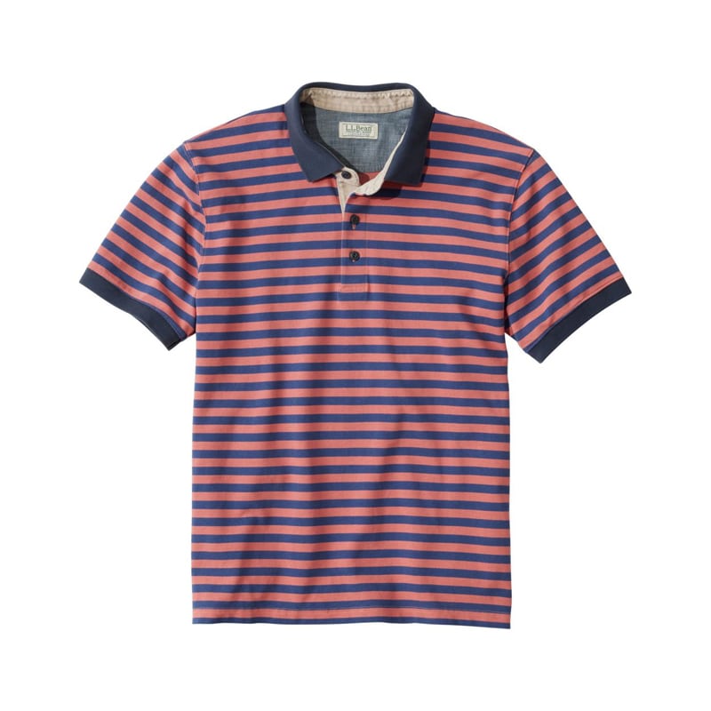 米国フィット・レギュラー カスコ・ベイ・ラギッド・ポロシャツ、半袖　ストライプ